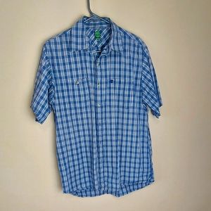 Timberland Plaid Short Sleeve Button Down Shirt
